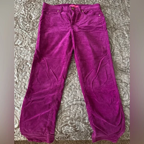 Brand new with tags Lilly Pulitzer velvet skinny pants - Picture 5 of 6
